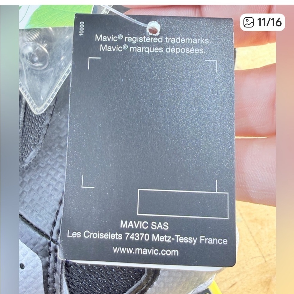 Peloton x Mavic Energy Composite Cycling Shoes Black Silver Unisex M 7.5 W 9 - Picture 9 of 15